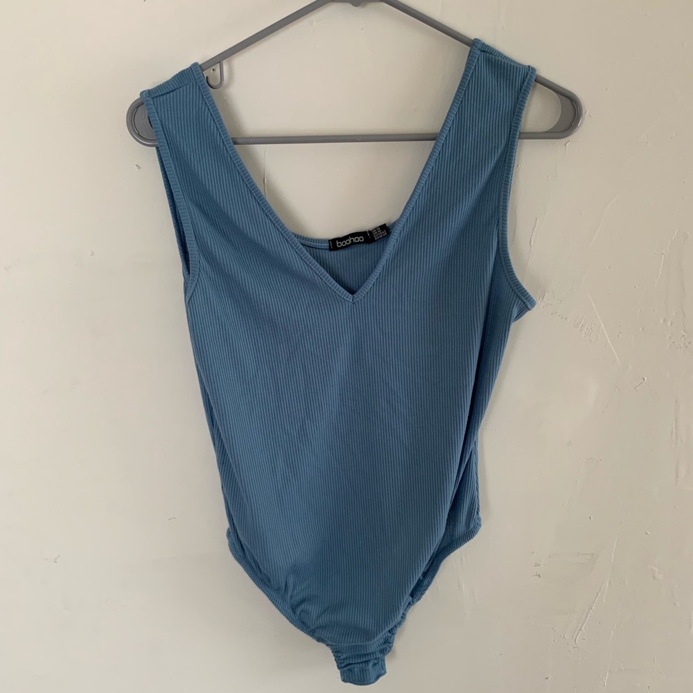 V-Neck Scoop Back Bodysuit